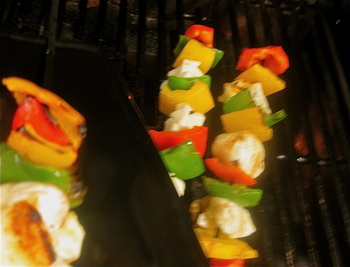 lampman, grilled & skewered halloumi and peppers