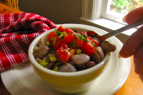 lampman, butterbeans with fresh tomato relish