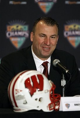 Wisconsin football coach Bret