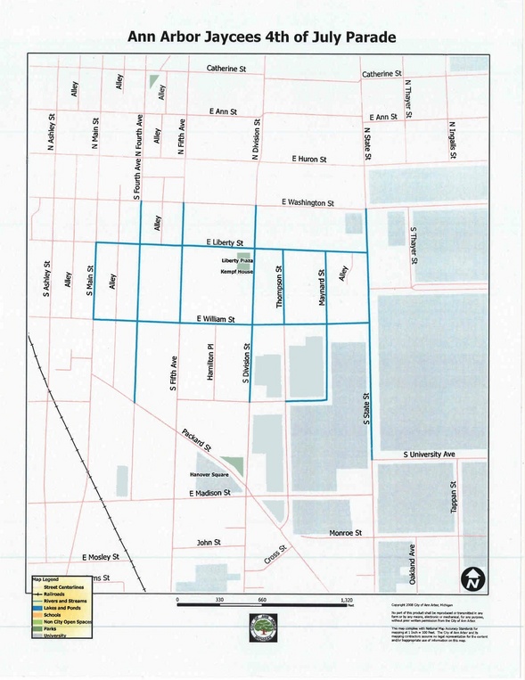 Parts of Downtown Ann Arbor to be closed Sunday for Fourth of July