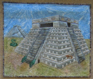 mayan snake pyramid