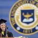 University of Michigan senior Julia Ruth Brennan laughs during her commencement speech. Angela J. Cesere | AnnArbor.com