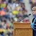 University of Michigan President Mary Sue Coleman speaks during commencement. Angela J. Cesere | AnnArbor.com