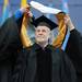 Chris Van Allsburg, author and illustrator of the Polar Express and Jumanji received an honorary Doctor of Humane Letters during the University of Michigan commencement ceremony. Angela J. Cesere | AnnArbor.com
