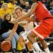 Michigan guard Courtney Boylan tries to dribble around Ohio State guard Tayler Hill. Angela J. Cesere | AnnArbor.com