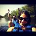 UM Student Daniela Orellana and Joaquín Zülch both from Chile paddle along the Huron River Friday afternoon. (danielaorellana)