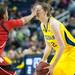 Cornhuskers Brandi Jeffery guards Wolverines Kate Thompson during the second half of their game Thursday night.
Courtney Sacco I AnnArbor.com    