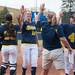 The Wolverines high five at the end of the sixth inning of the NCAA regional title game against California, Sunday May 19.
Courtney Sacco I AnnArbor.com 