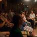 The crowd watches as the Detroit band La Bas performs at the Carriage House Theatre in Ann Arbor, Wednesday, July 24.    