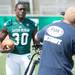 Eastern Michigan running back Bronson Hill poses during media day at Rynearson Stadium, Sunday, August, 18.
Courtney Sacco I AnnArbor.com 