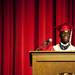 Senior Amadou Cisse delivers the Salutation Address during Willow Run Graduation on Friday, May 31. Daniel Brenner I AnnArbor.com