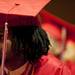 Willow Run seniors listen to speakers during graduation on Friday, May 31. Daniel Brenner I AnnArbor.com