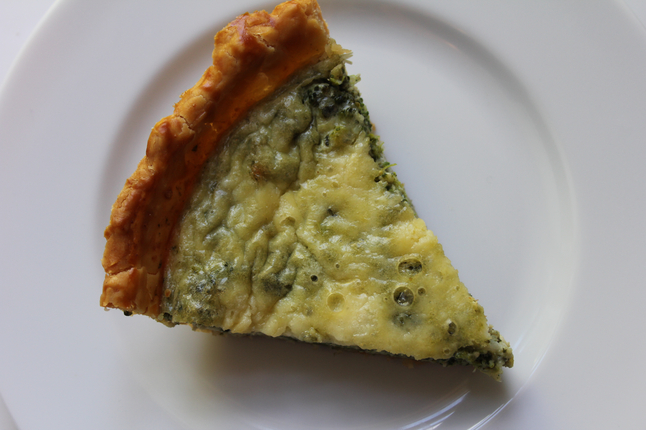 Broccoli pesto quiche is a quick and easy weeknight meal solution