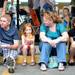  From left: Saline residents John Mills, his daughter Molly, age 5, wife Jackie, and daughter Ashleigh, age 11, eat and listen to music during Nashbash. Angela J. Cesere | AnnArbor.com