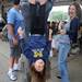 Ft. Lauderdale resident Michael Gordan flips his daughter, Molly, age 4, over his back while Ann Arbor resident Rachel Portnoy, right, reacts during Nashbash.  Angela J. Cesere | AnnArbor.com