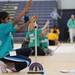 Washtenaw Homeschool 5th grader Miriam Gandham launches a rocket with air to hit a target during the Washtenaw Elementary Science Olympiad. Angela J. Cesere 