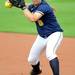 Michigan junior Ashley Lane fields the ball against Purdue. Angela J. Cesere | AnnArbor.com