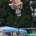 10-year-old Ann Arbor Country Club diver Jay Lang somersaults through the air during his dive. Angela J. Cesere | AnnArbor.com