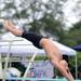 9-year-old Georgetown diving team member Cole Tremewan leaps off the diving board. Angela J. Cesere | AnnArbor.com 