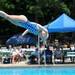 14-year-old Kate Winger of the Huron Valley Swim Club twists in the air during her dive. Angela J. Cesere | AnnArbor.com 