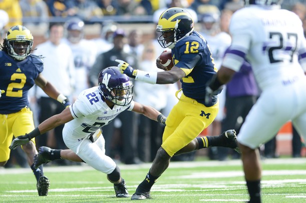 Images from the Michigan vs. Northwestern football game