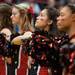 A Milan cheerleader with Jake Novak's number painted on her face stands for the national anthem before the start of their game against Temperance Bedford at Temperance Bedford High School Friday  Mar. 8th.
Courtney Sacco I AnnArbor.com  