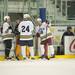 Michigan alumni hockey players talk during half time of the Michigan ice hockey alumni game at Yost Ice Arena, Friday, Augusts, 2.
Courtney Sacco I AnnArbor.com    