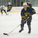 Brad McCaughey drives the puck up the ice during the Michigan ice hockey alumni game at Yost Ice Arena, Friday, Augusts, 2.
Courtney Sacco I AnnArbor.com    