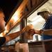 Chris Wagner of the Kiwanis Club serves up fresh popcorn during the Saline Summerfest, Friday, August, 9.
Courtney Sacco I AnnArvor.com 