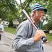 The Wahoo baseball clue march down Ann Arbor street during The Dexter Daze Parade Saturday, August, 10.
Courtney Sacco I AnnArbor.com  