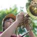 The Dexter marching band marches down Ann Arbor Street Saturday, August, 10.
Courtney Sacco I AnnArbor.com  