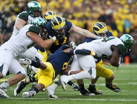 Images from the Michigan vs. Michigan State football game