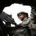 A soldier mans the turret at the top of a Humvee during a training exercise at Camp Grayling. Jeff Sainlar I AnnArbor.com